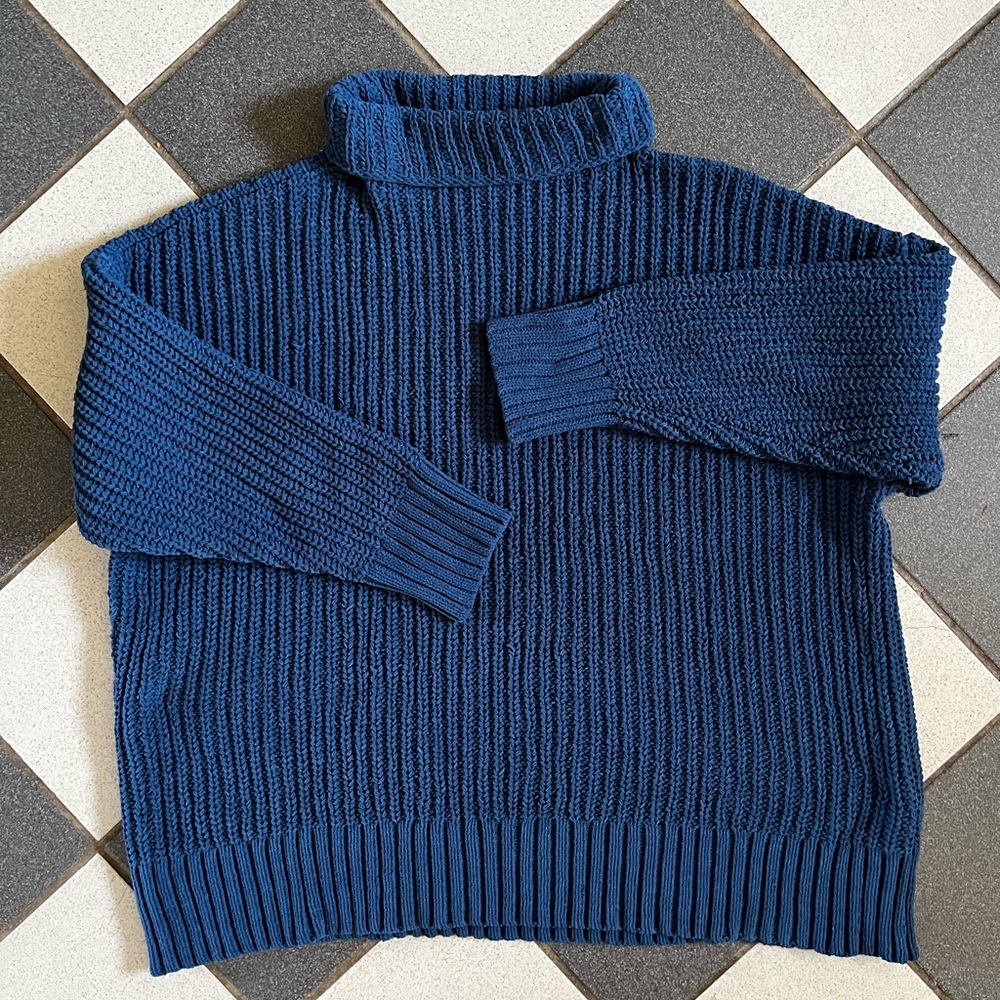 Aerie Oversized Knit Pullover Turtleneck Sweater Size L